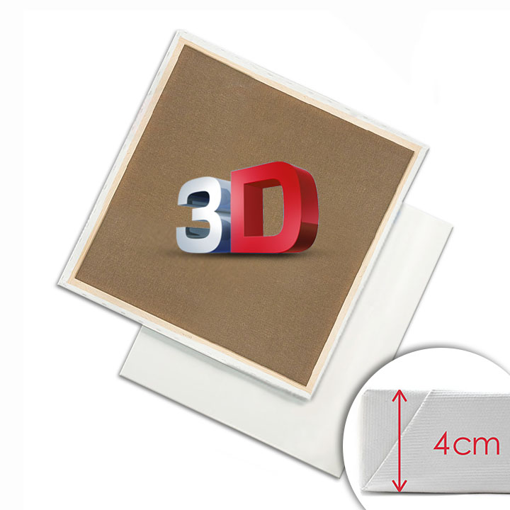 3D Bespannter Keilrahmen - 30 x 30 cm