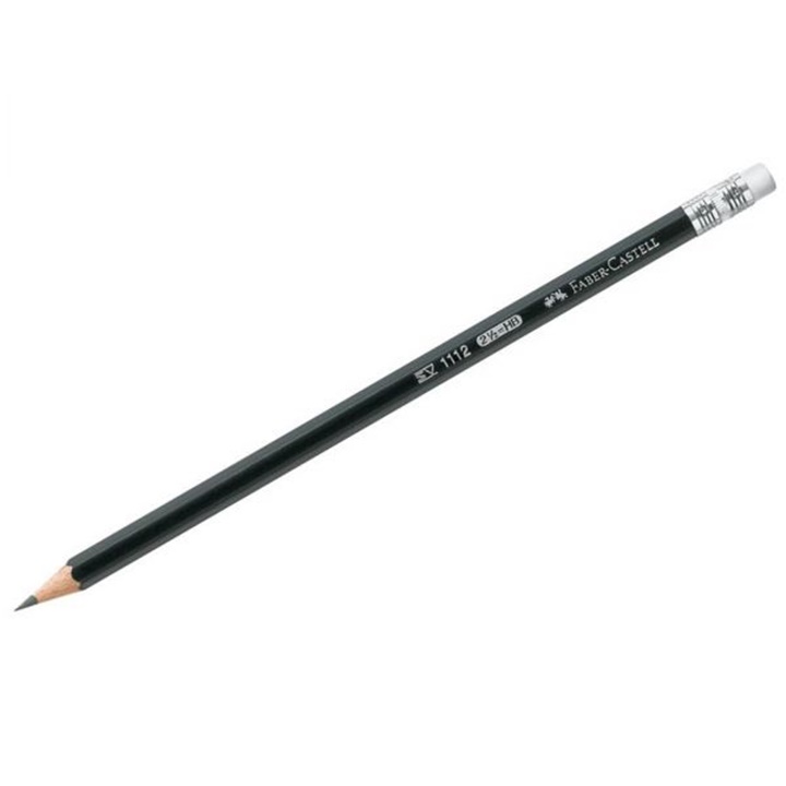 Bleistift Faber-Castell 1112 mit Gummitip HB