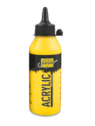 Acrylfarbe Solo Goya Acrylic 250 ml - Genuine Yellow Light