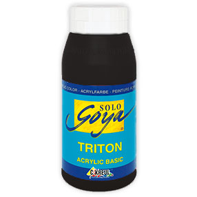 Acrylfarbe Solo Goya TRITON 750 ml - Black