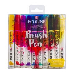 Aquarellstifte Ecoline Brush Pen Hand Lettering | 10er Set