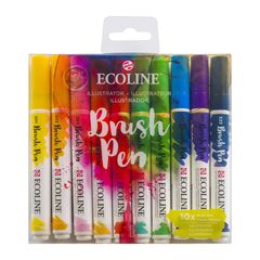 Aquarellstifte Ecoline Brush Pen Illustrator | 10er Set