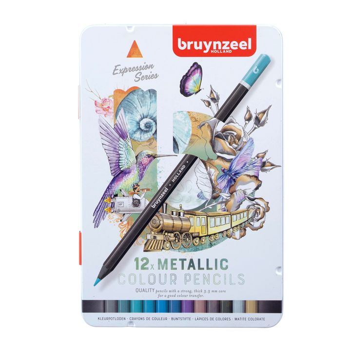 Buntstifte Bruynzeel Metallic-Farbtöne 12 Stück