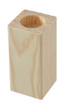 Decoupage 4-eckiger Kerzenständer aus Holz