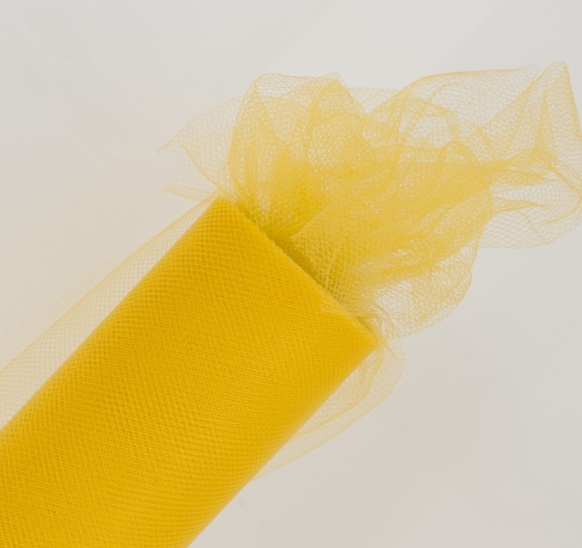 Deko-Tüll auf Rolle 15 cm x 9 m - Yellow