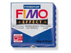 FIMO effect ofenhärtende Modelliermasse - 56 g - Glitter-Blau