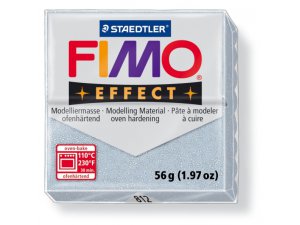 FIMO effect ofenhärtende Modelliermasse - 56 g - Silber