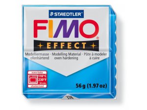 FIMO effect ofenhärtende Modelliermasse - 56 g - Transluzent-Blau