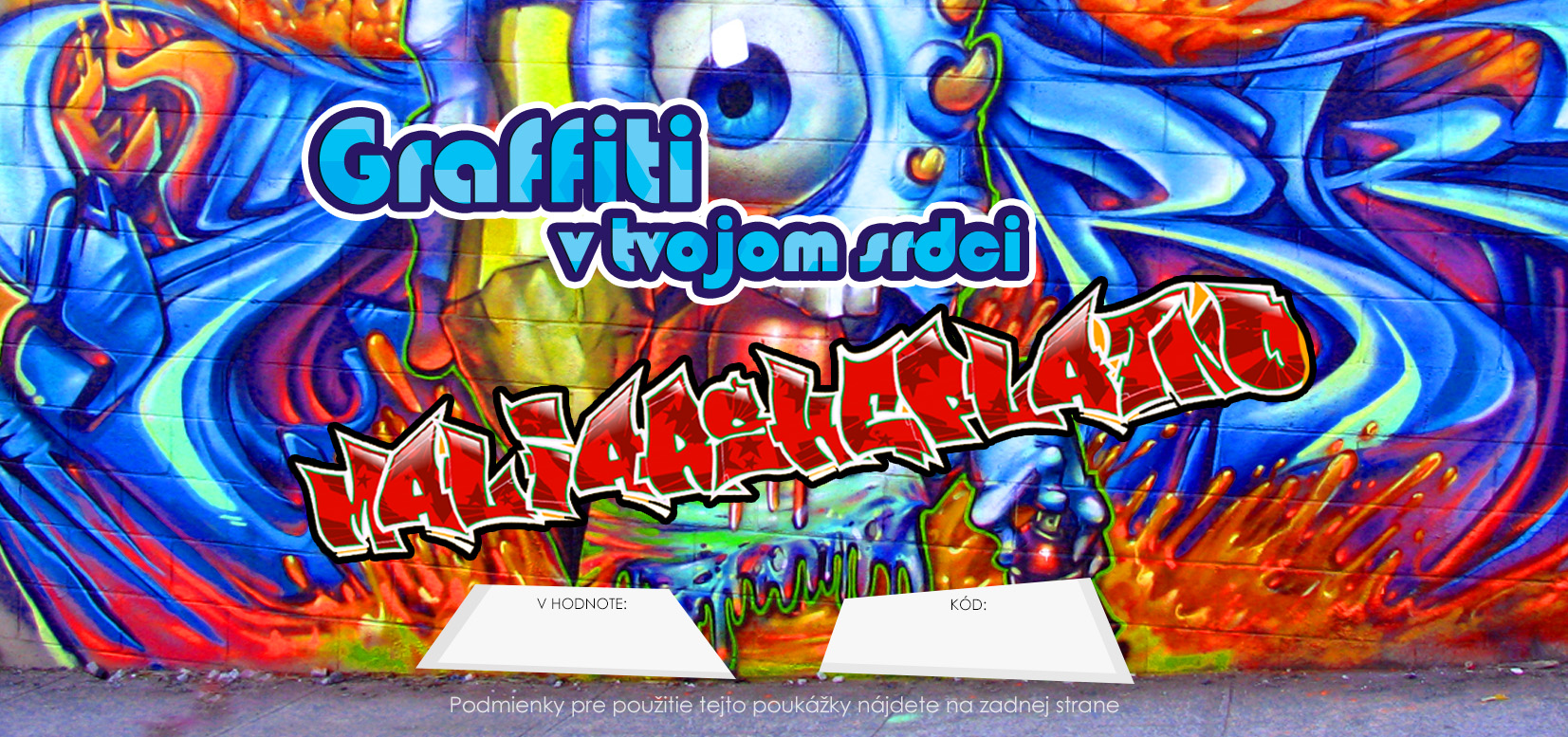 GESCHENKGUTSCHEIN - Graffiti in deinem Herzen 50 Euro