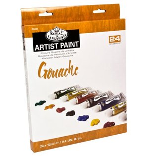 Gouache-Farben ARTIST Paint 24 x 12 ml + 2 Pinsel