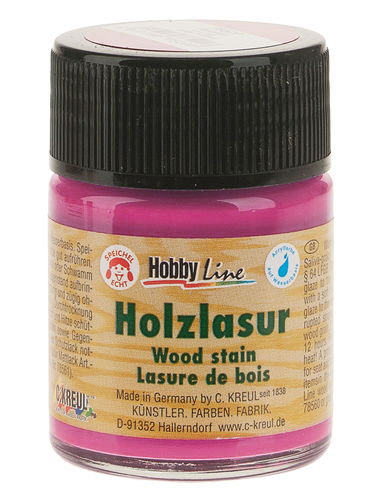 Holzlasur Hobby Line Wood Stain 50 ml - Magenta