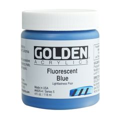 GOLDEN Heavy Body Fluoreszierende Acrylfarbe | 4605 blue