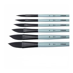 Abgeschrägte Synthetikbürste ROSA STREAM 143 | Verschiedene Größen