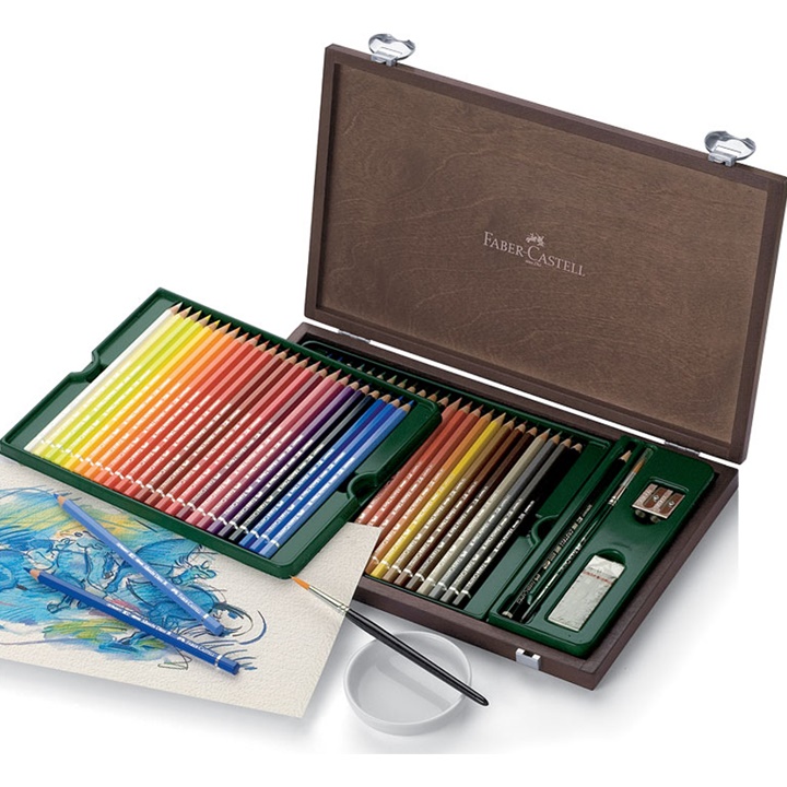 Albrecht Dürer Aquarellkreiden Set 48 Stück / Holzetui