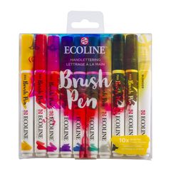 Aquarellstifte Ecoline Brush Pen Hand Lettering | 10er Set | 10er Set