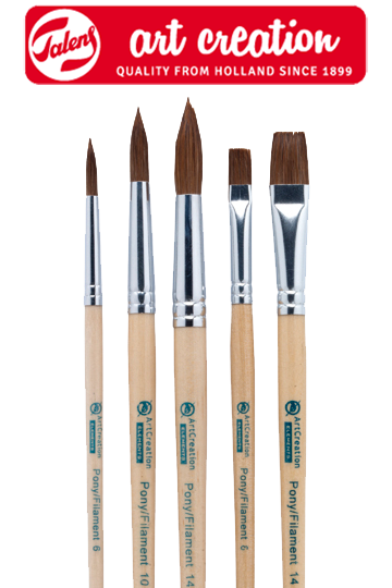 ArtCreation Pinsel für Aquarellmalerei - 5er Set
