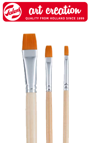 ArtCreation Pinsel mit Kunstborsten - 3er Set
