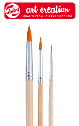 ArtCreation Pinsel mit synthetischen Borsten - 3er Set