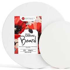 ARTMIE Runde Leinwand auf Karton | 10 cm