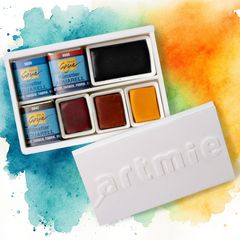 ARTMIE Solo Goya Aquarell-Set, 7 Teile - Erdtöne