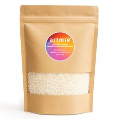 ARTMIE Unparfümiertes Sojawachs für Kerzen 400 g