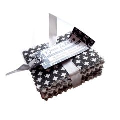 Dekorative Mini-Stoffe für Patchwork 140 Stück | black