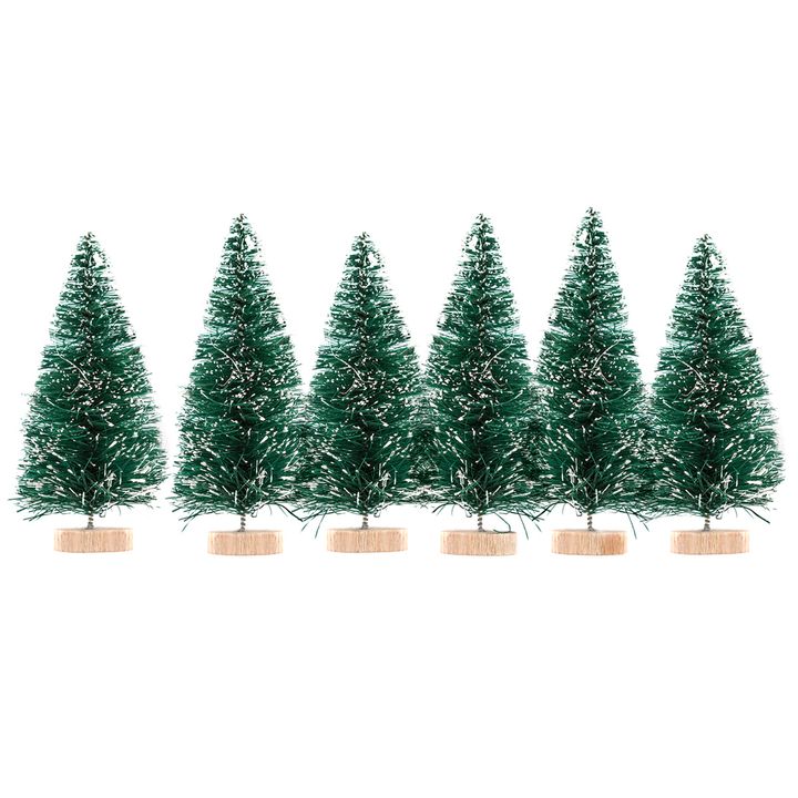 Dekorative Mini-Weihnachtsbäume 6 Stück