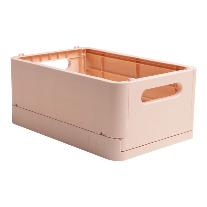 Faltbare Aufbewahrungsbox SKANDI Recyceltes PP MIDI | salmon