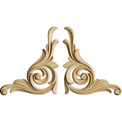Flexibles Ornament aus Holz