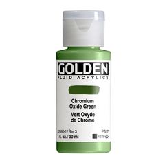 GOLDEN Flüssig-Acrylfarbe 30 ml | 2060 chrome oxide green