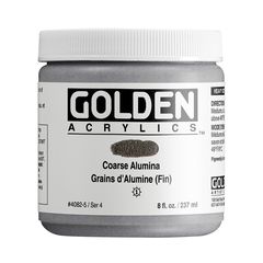 GOLDEN Heavy Body Grobe Tonerde-Acrylfarbe 118 ml | Verschiedene Farbtöne | 4082 aluminium granular