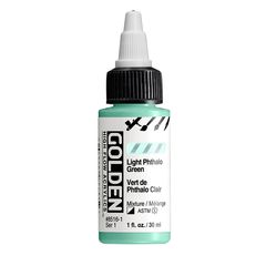 GOLDEN High Flow Acrylfarbe 30 ml | 8516 Light Phthalocyanine Green