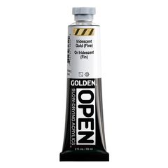 GOLDEN OPEN Langsam trocknende schillernde Acrylfarbe | Verschiedene Farbtöne