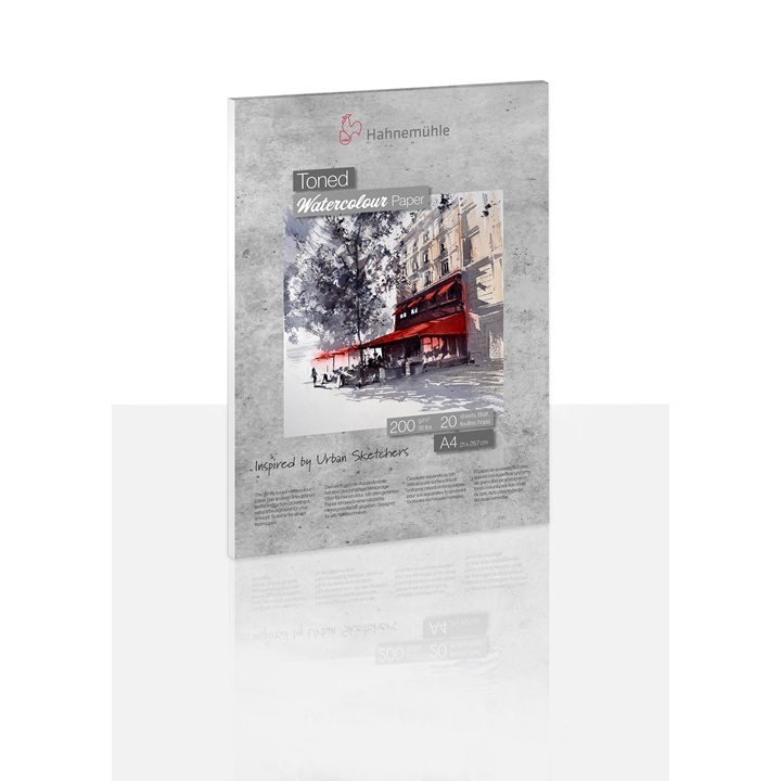Grau getönter Aquarellblock HAHNEMÜHLE | A5
