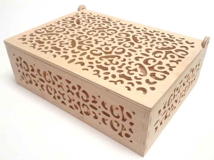 Größe der durchbrochenen Schachtel 232 x 172 x 82 mm