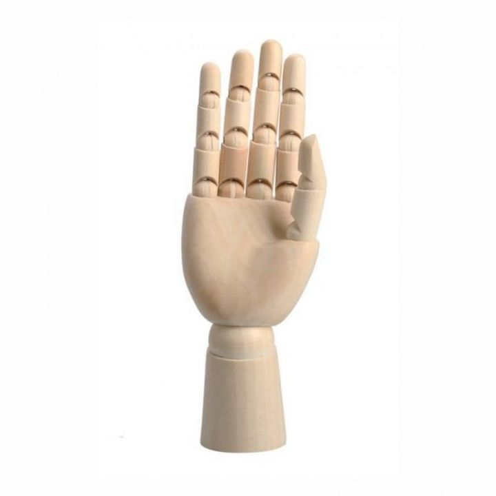 Handmodell aus Holz - männliche rechte Hand 30,5 cm
