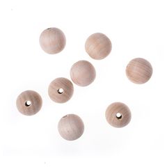 Hölzerne runde Perlen | Verschiedene Größen
