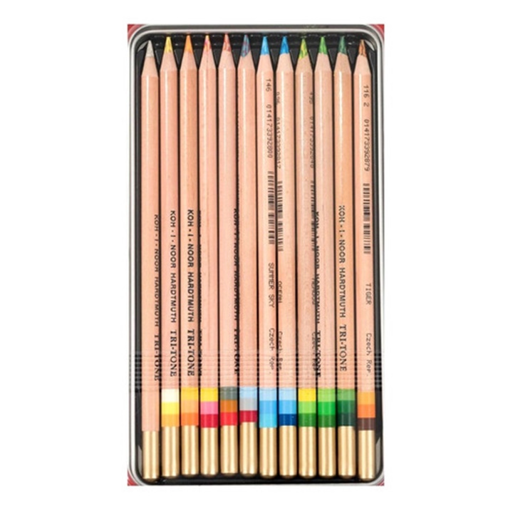 KOH-I-NOOR Tri-Tone Farbstifte | 12 pcs