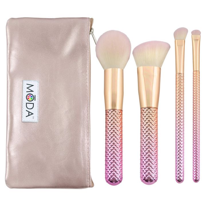 Komplettset Kosmetikpinsel-Set Rose 5tlg.