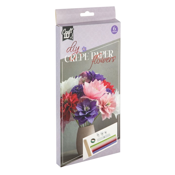 Krepppapier-Blumen-Bausatz