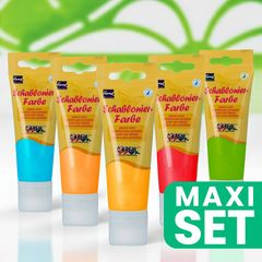 KREUL 5er-Set Schablonenfarben - Fröhliche Farbtöne