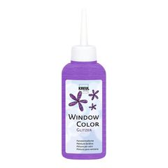 KREUL Glasmalfarbe mit Effekten 80 ml | Glitter purple