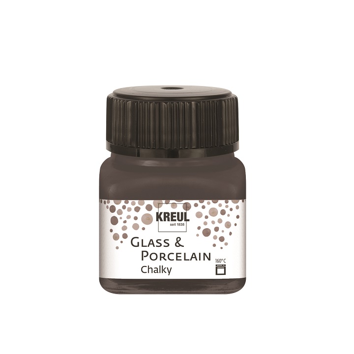Kreul Kreidefarben für Glas & Porzellan | Volcanic Grey,