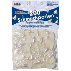 KREUL Perlmuttertropfen und Blätter - 200 Stück
