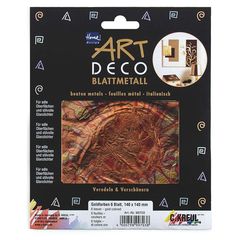 KREUL Rot-Gold Dekofolie Blumen 140 x 140 mm 6 Stück