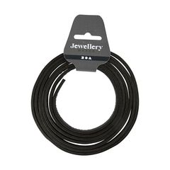 Lederriemen 3 mm x 2 m - Verschiedene Farben | Black
