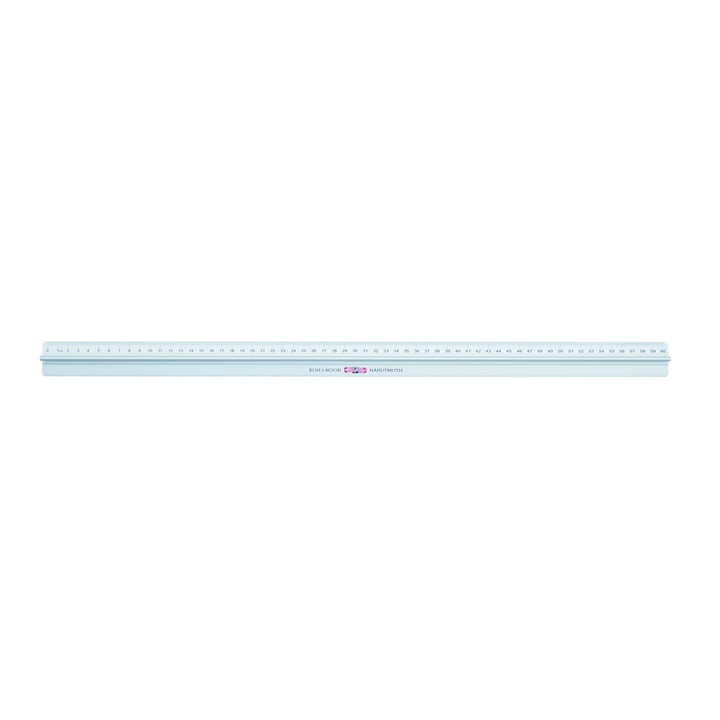Lineal 60cm. Metall mit Griff