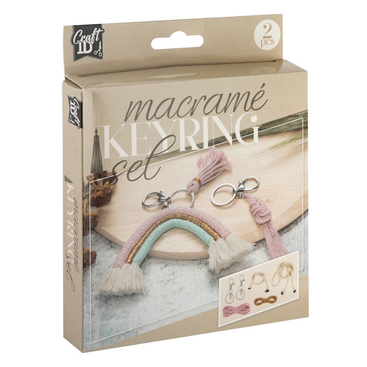 Makramee-Schlüsselanhänger-Set