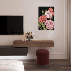 Malen nach Zahlen FLOWER GARDEN | niedriger Schwierigkeitsgrad SPECIAL BLACK EDITION