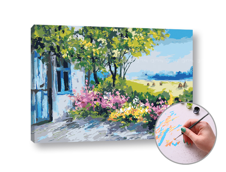 Malen nach Zahlen MEDIUM - hoher Schwierigkeitsgrad | 60x40 cm - stretched canvas on the frame | 60x40 cm - stretched canvas on the frame